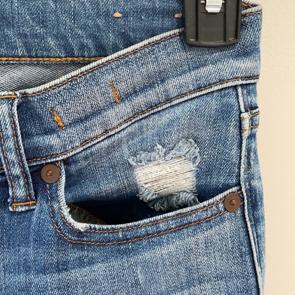 Madewell Skinny Skinny Distressed Jeans Size 24 - Picture 4 of 7